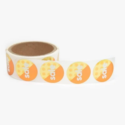 Stickers rol vast formaat